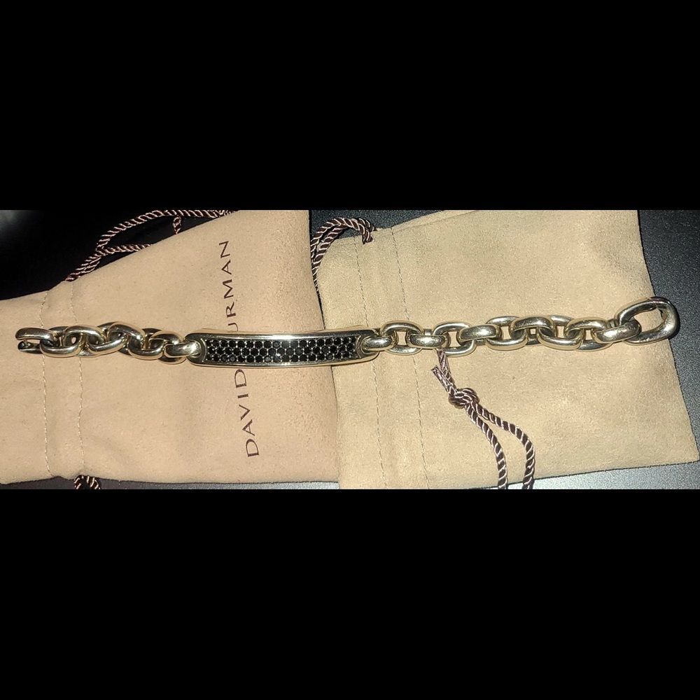 DAVID YURMAN BLACK DIAMOND HEAVY BRACELET